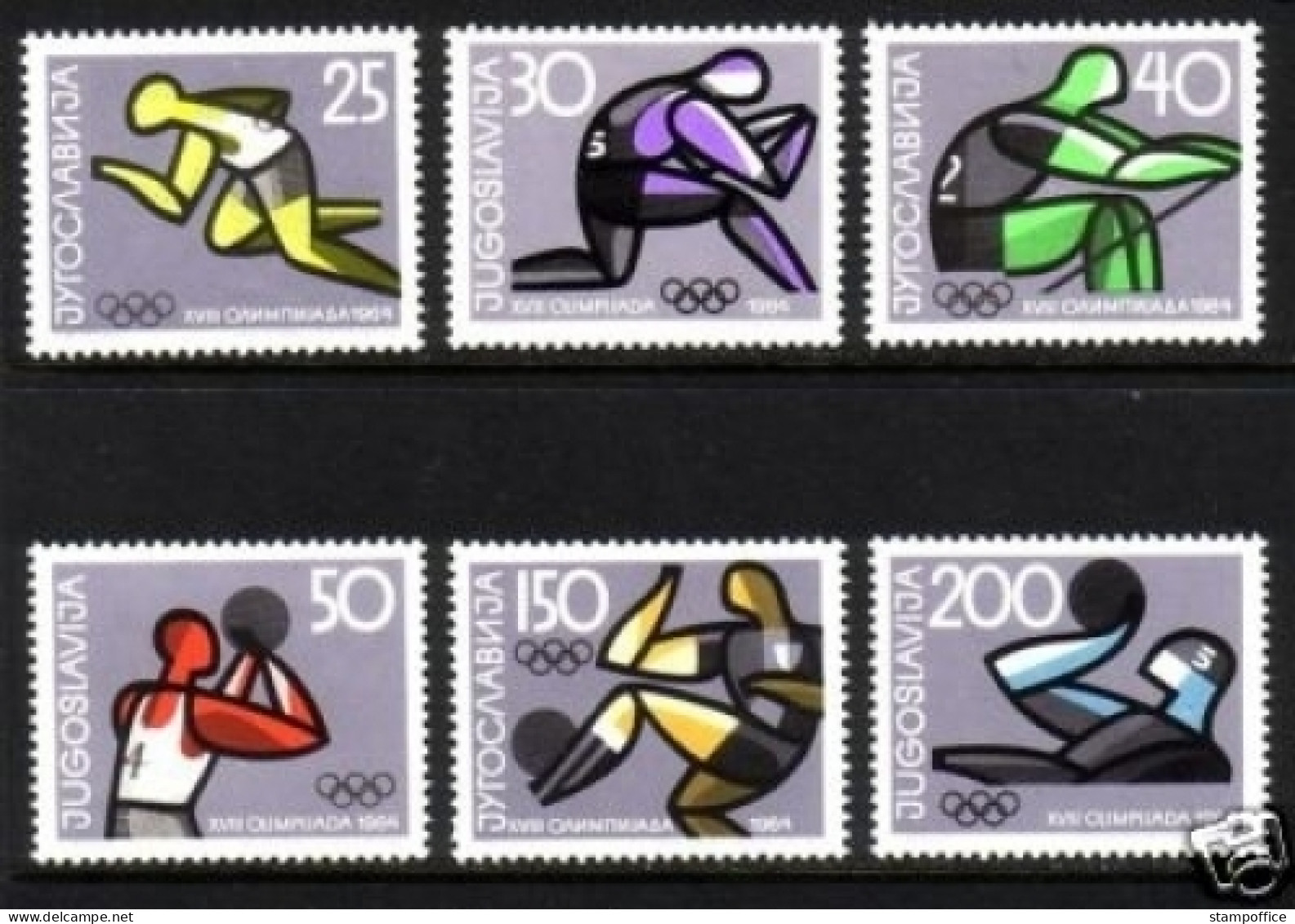 JUGOSLAWIEN MI-NR. 1076-1081 POSTFRISCH(MINT) OLYMPISCHE SOMMERSPIELE 1964 TOKIO - Verano 1964: Tokio