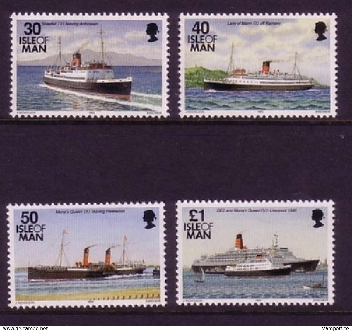 INSEL MAN MI-NR. 560-563 POSTFRISCH(MINT) DAUERMARKEN 1993 SCHIFFE QUEEN ELIZABETH II. - Isola Di Man