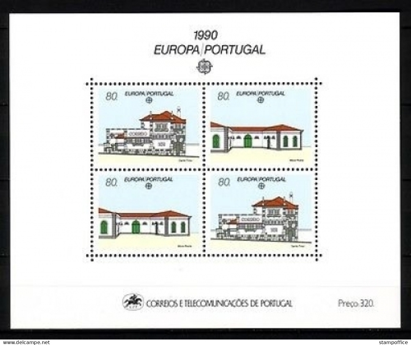 PORTUGAL BLOCK 71 POSTFRISCH(MINT) EUROPA CEPT 1990 POSTALISCHE EINRICHTUNGEN - 1990