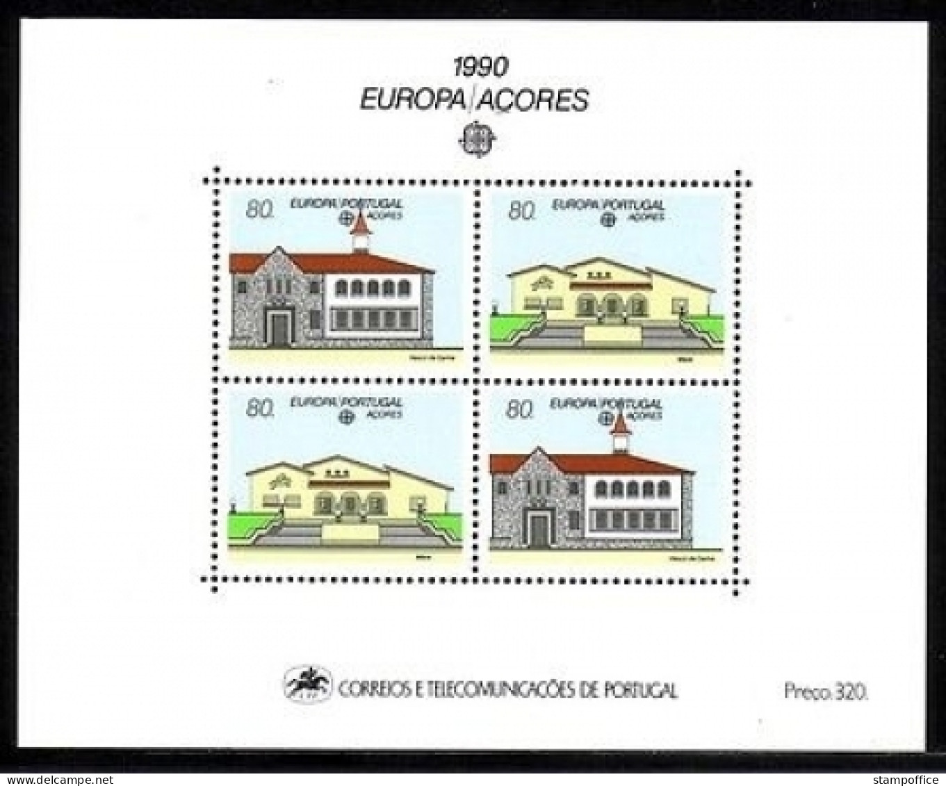 AZOREN BLOCK 11 POSTFRISCH(MINT) EUROPA 1990 POSTALISCHE EINRICHTUNG - 1990