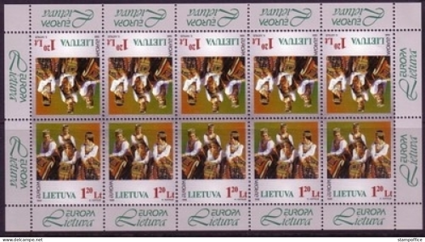 LITAUEN MI-NR. 664 POSTFRISCH(MINT) KLEINBOGEN EUROPA 1998 FESTE Und FEIERTAGE - 1998