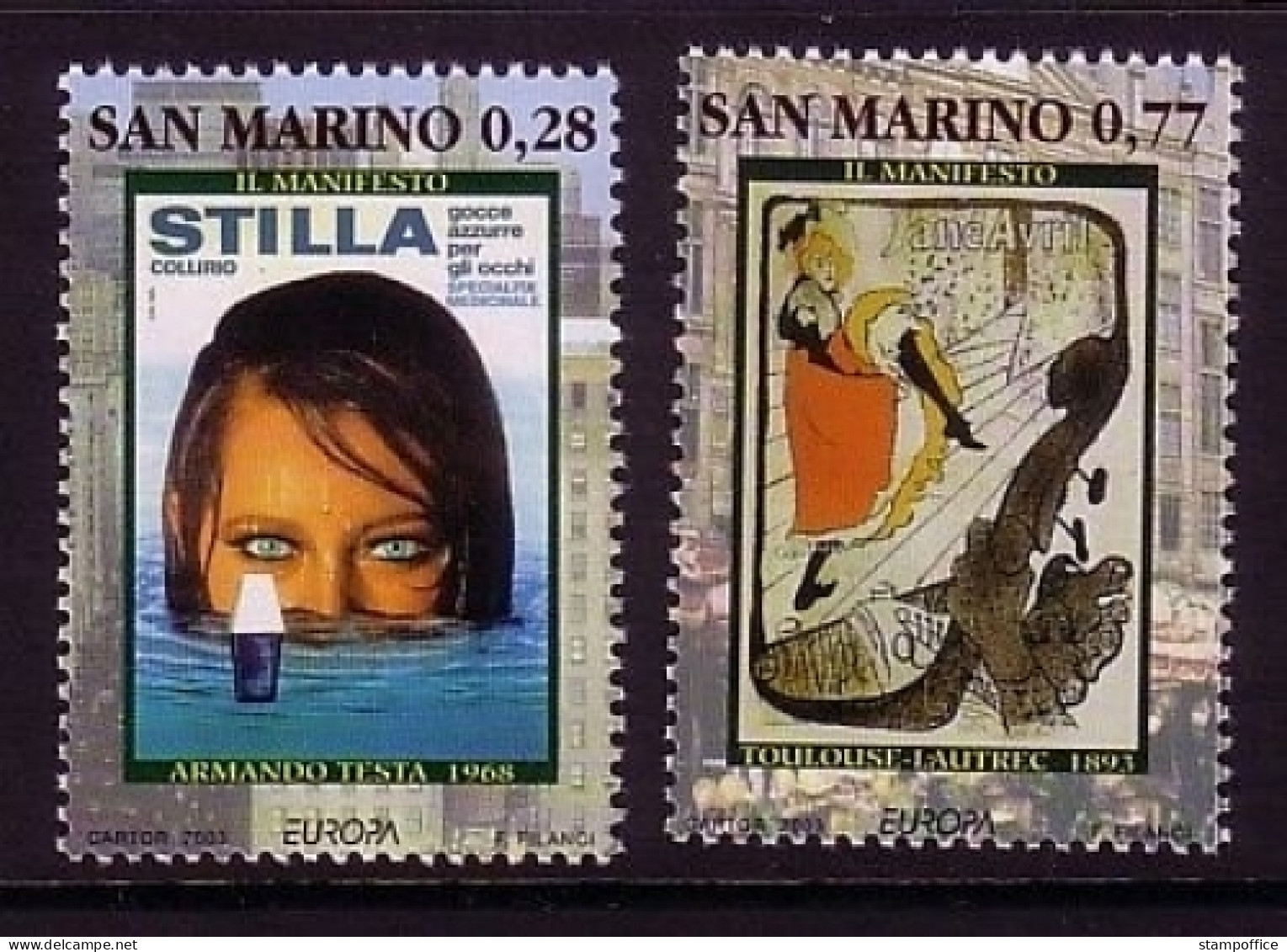 SAN MARINO MI-NR. 2085-2086 POSTFRISCH(MINT) EUROPA 2003 PLAKATKUNST - 2003