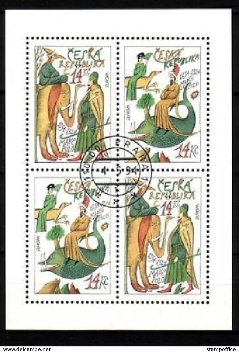 TSCHECHISCHE REPUBLIK 36-37 GESTEMPELT KLEINBOGEN EUROPA 1994 REISE VON MARCO POLO - 1994