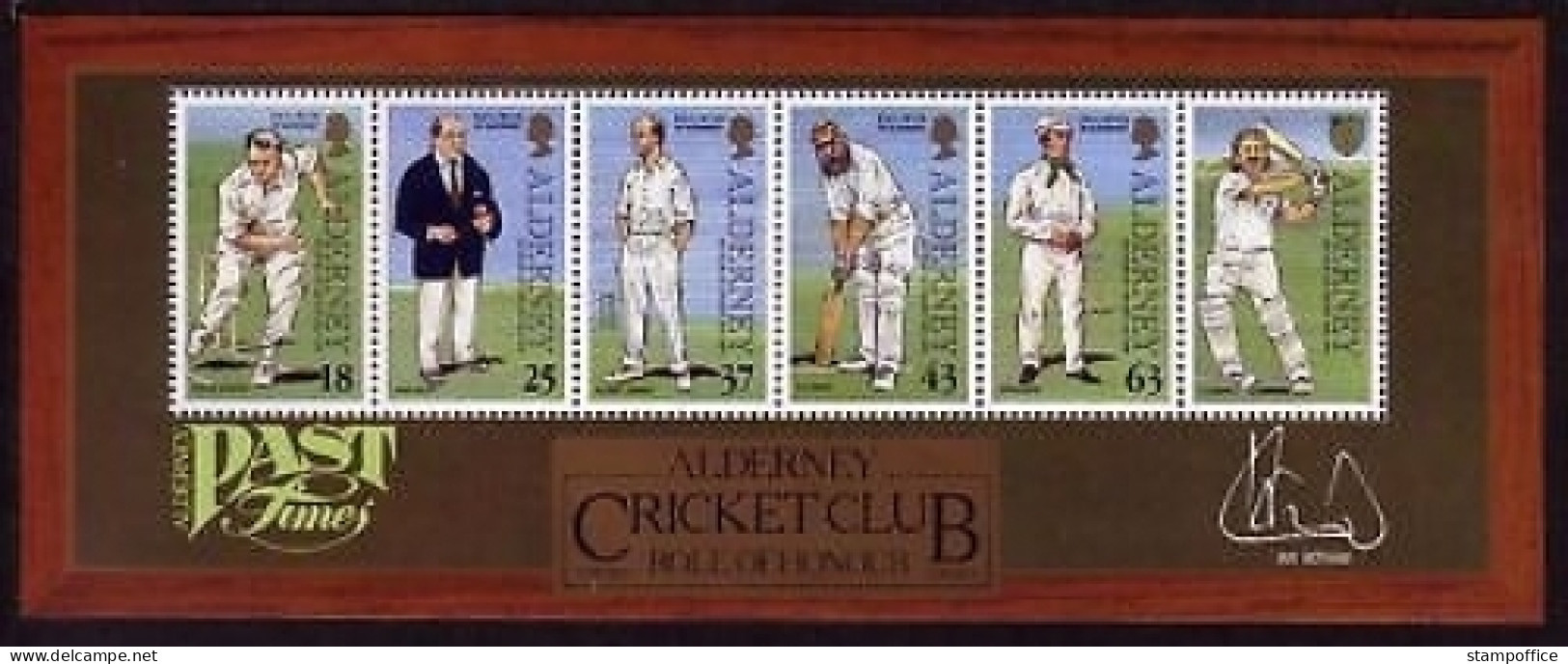 ALDERNEY BLOCK 3 POSTFRISCH(MINT) CRICKET AUF ALDERNEY 1997 - Alderney