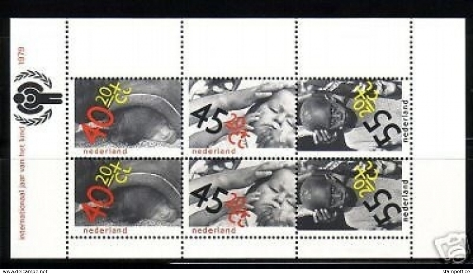 NIEDERLANDE BLOCK 20 POSTFRISCH(MINT) FÜR DAS KIND JAHR DES KINDES 1979 - Blocks & Sheetlets