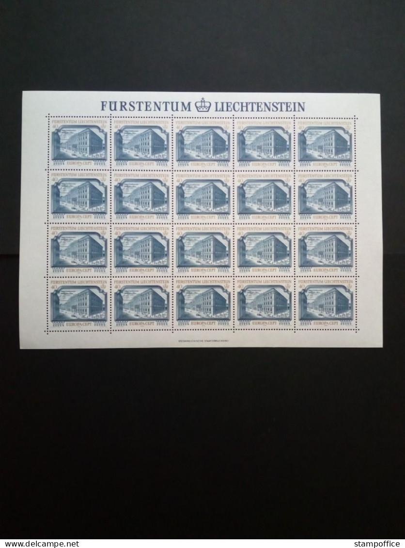 LIECHTENSTEIN MI-NR. 692-693 POSTFRISCH(MINT) KLEINBOGENSATZ EUROPA 1978 BAUDENKMÄLER SCHLOSS - 1976