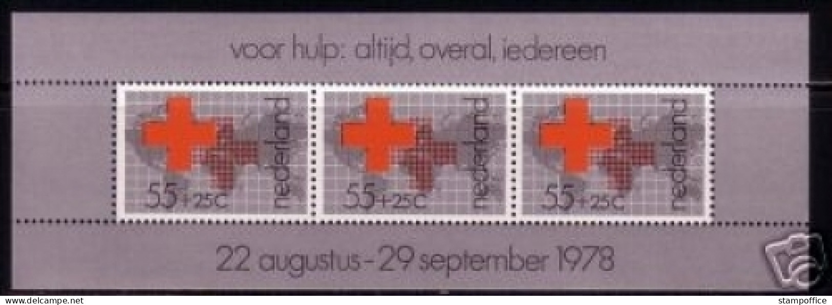 NIEDERLANDE BLOCK 18 POSTFRISCH(MINT) ROTES KREUZ RED CROSS 1978 - Bloques