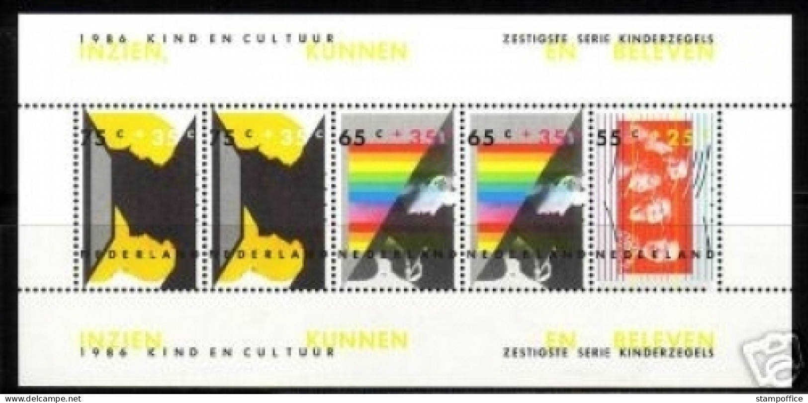 NIEDERLANDE BLOCK 29 POSTFRISCH(MINT) KIND UND KULTUR 1986 - Blocks & Sheetlets