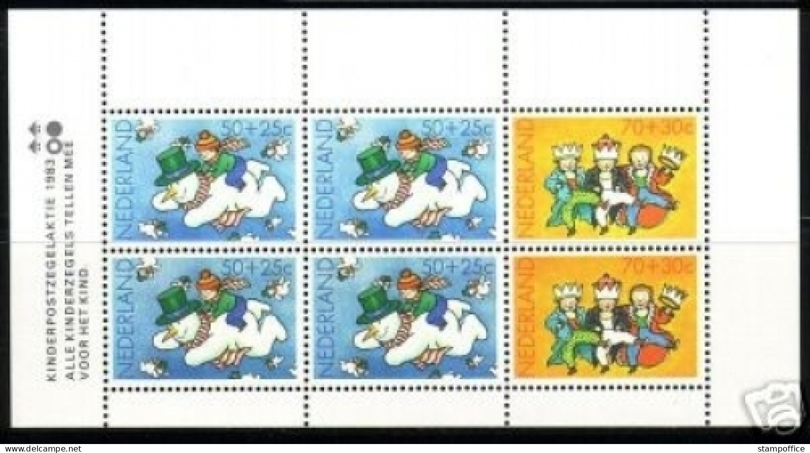 NIEDERLANDE BLOCK 25 POSTFRISCH(MINT) KIND UND WEIHNACHTEN SCHNEEMANN 1983 - Christmas