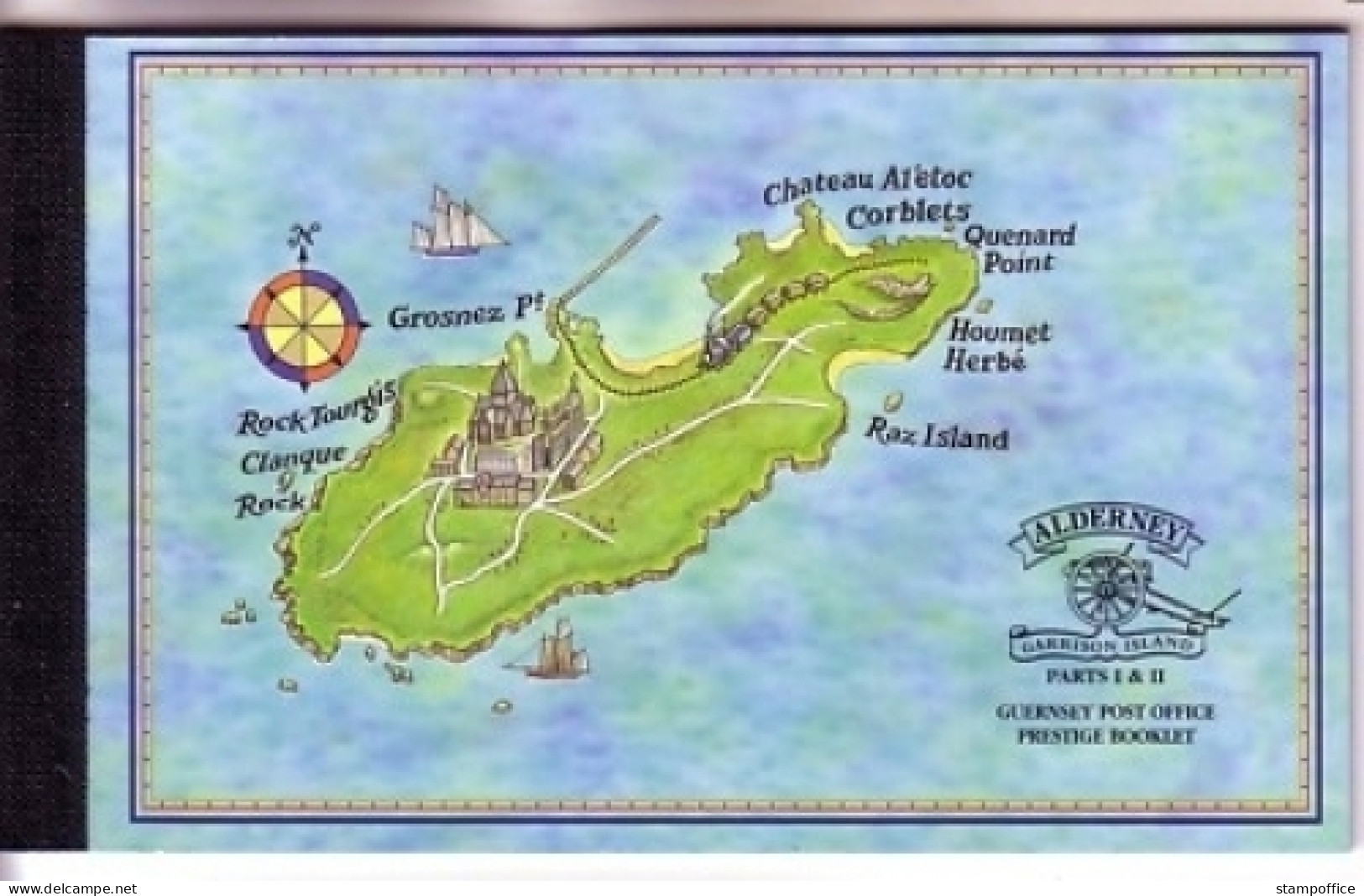 ALDERNEY MH 6 (MH 1) POSTFRISCH(MINT) HISTORISCHE ENTWICKLUNG VON ALDERNEY EISENBAHN PFERD SCHIFF - Alderney