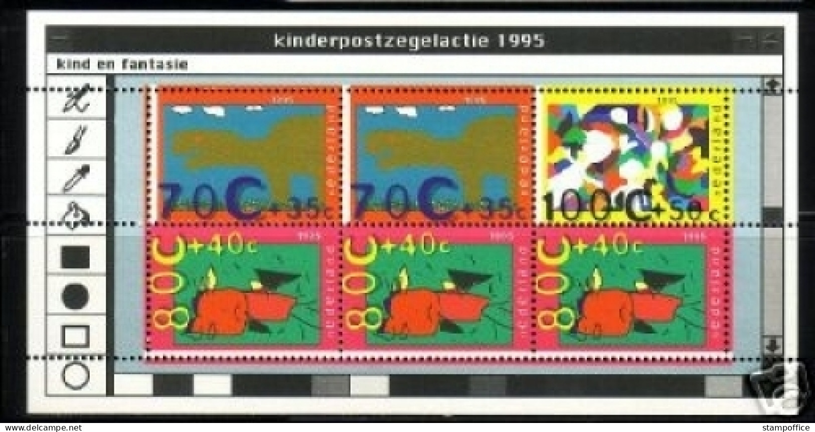 NIEDERLANDE BLOCK 45 POSTFRISCH(MINT) DAS KIND UND DIE PHANTASIE 1995 - Bloques