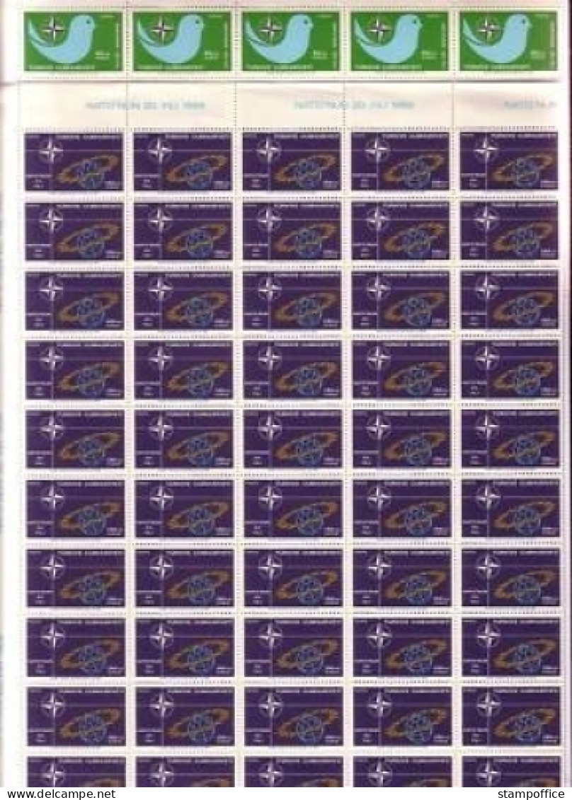 TÜRKEI MI-NR. 2120-2121 POSTFRISCH(MINT) BOGENTEIL 20 JAHRE NATO 1969 - Nuevos