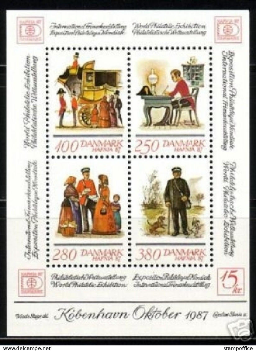 DÄNEMARK BLOCK 6 POSTFRISCH(MINT) POSTKUTSCHE BRIEFTRAEGER 1986 - Blocks & Kleinbögen