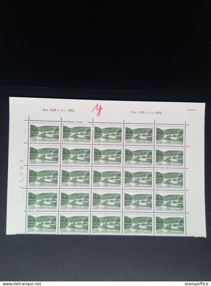 FINNLAND MI-NR. 587-588 Y POSTFRISCH BOGENTEIL(25) LANDSCHAFTEN SEEN - Unused Stamps