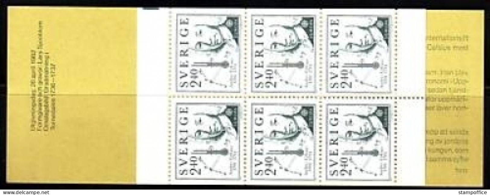 SCHWEDEN MH Mit 6 X 1188 POSTFRISCH(MINT) EUROPA CEPT 1982 - 1982