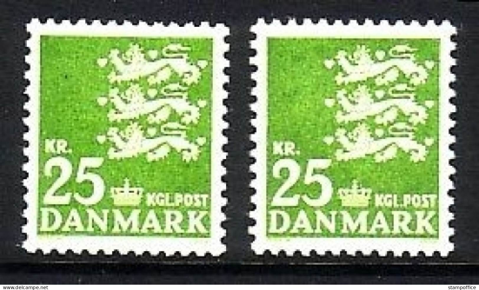 DÄNEMARK MI-NR. 399 X + Y POSTFRISCH KLEINES REICHSWAPPEN - Ungebraucht