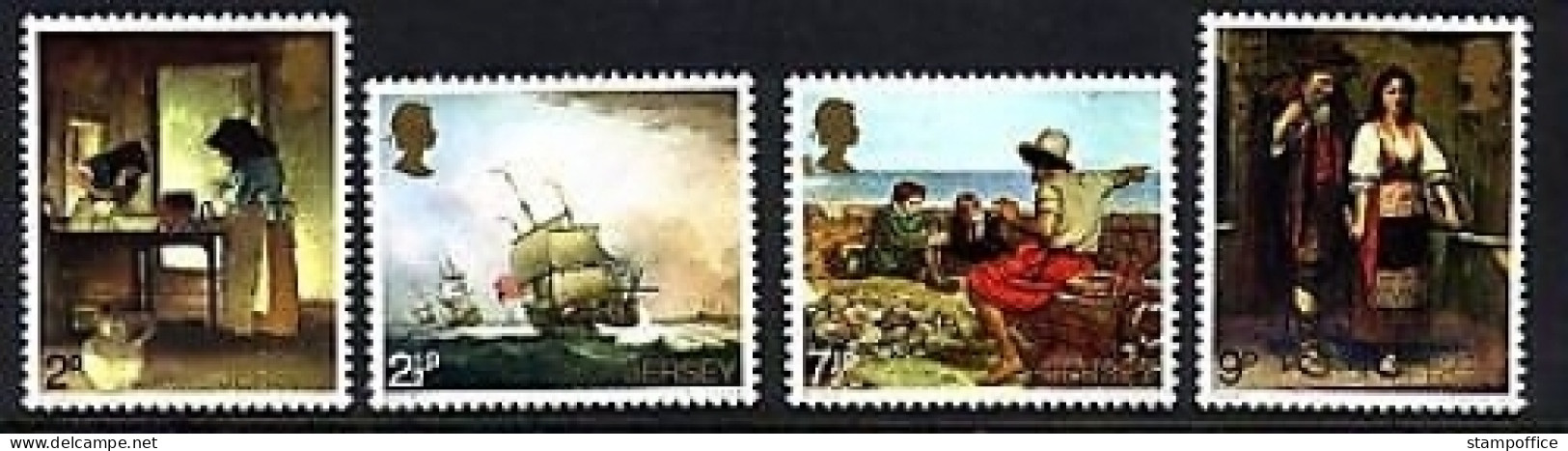 JERSEY MI-NR. 57-60 POSTFRISCH(MINT) GEMÄLDE SCHIFFE - Jersey