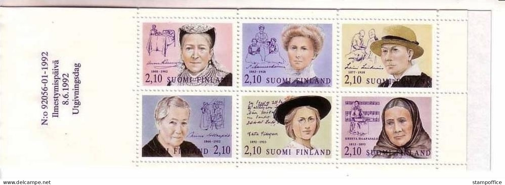 FINNLAND MH 30 POSTFRISCH(MINT) BEDEUTENDE FRAUEN - Postzegelboekjes