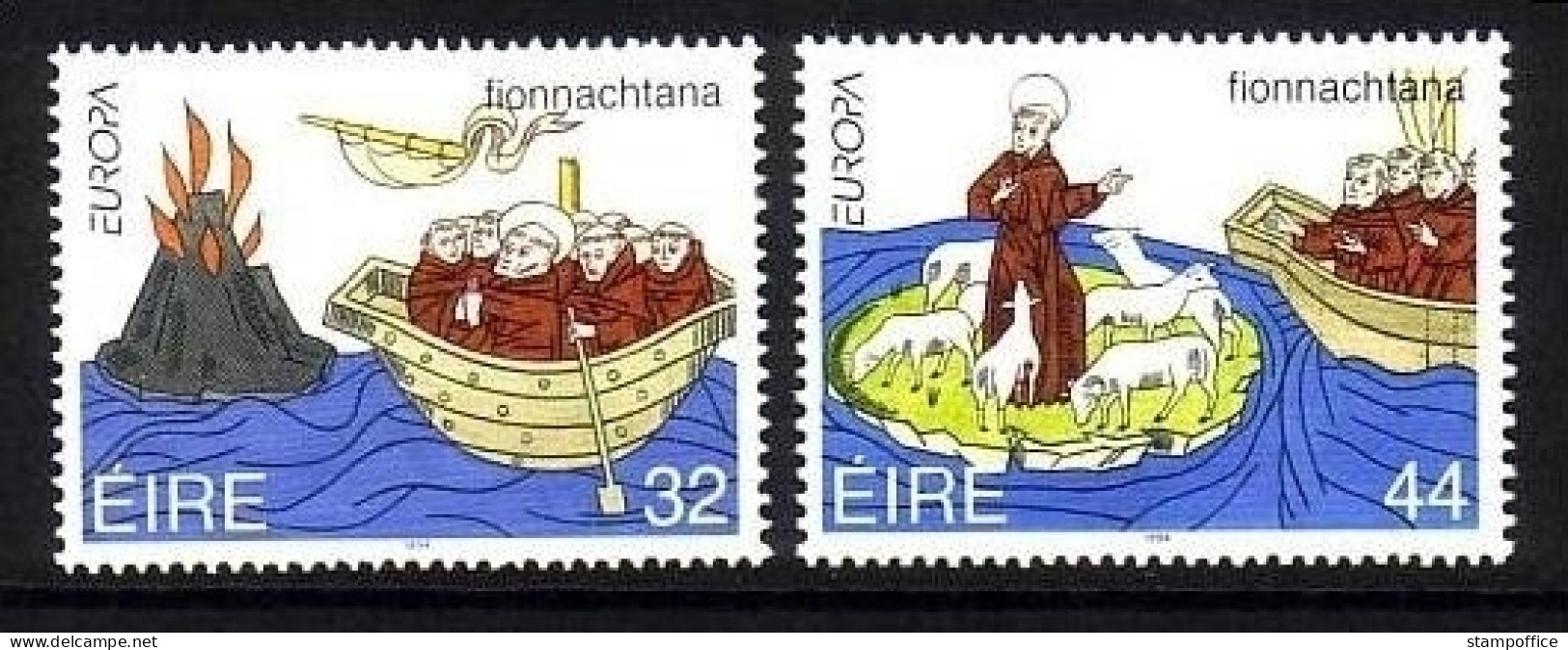 IRLAND MI-NR. 855-856 POSTFRISCH(MINT) EUROPA 1994 ENTDECKUNGEN Und ERFINDUNGEN BOOTE SCHAFE - 1994