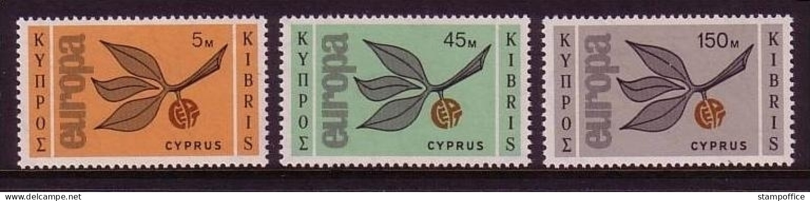 ZYPERN MI-NR. 258-260 POSTFRISCH(MINT) EUROPA 1965 CEPT ZWEIG - 1965