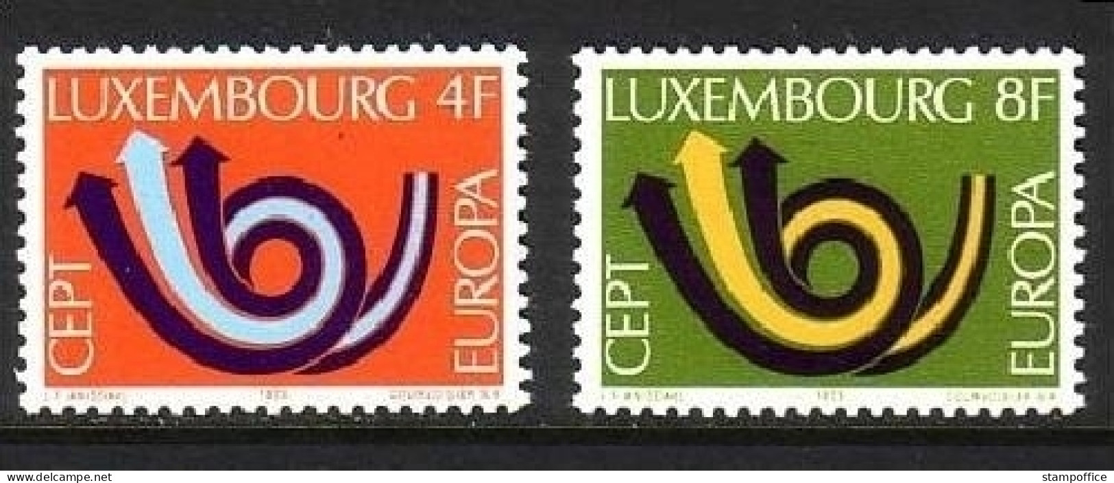 LUXEMBOURG MI-NR. 862-863 POSTFRISCH(MINT) EUROPA 1973 POSTHORN - 1973