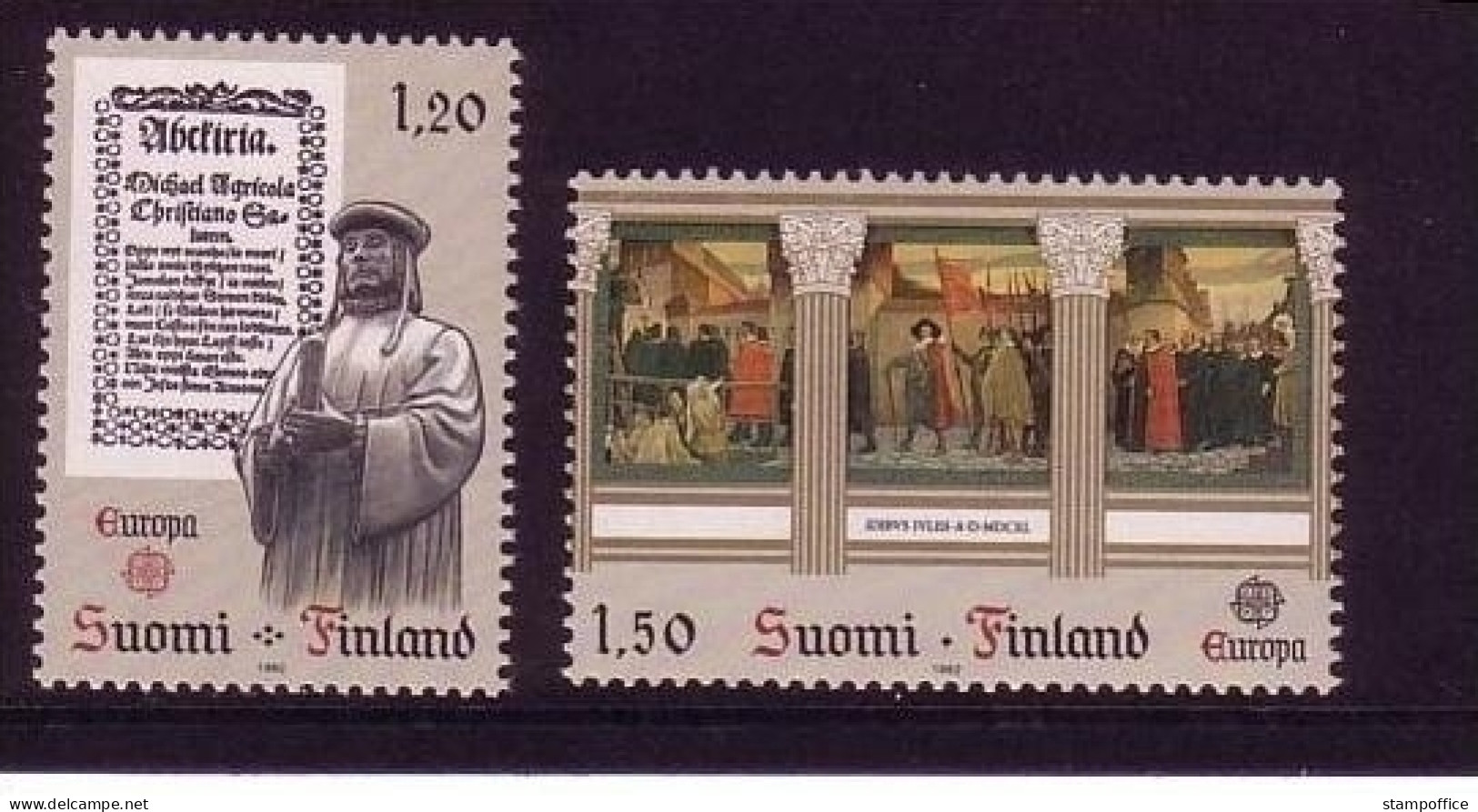 FINNLAND MI-NR. 899-900 POSTFRISCH(MINT) EUROPA 1982 HISTORISCHE EREIGNISSE - 1982