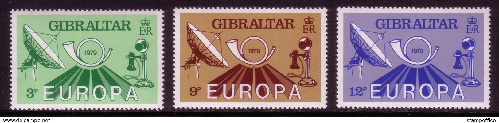 GIBRALTAR MI-NR. 392-394 POSTFRISCH(MINT) CEPT 1979 POST- Und FERNMELDEWESEN - 1979