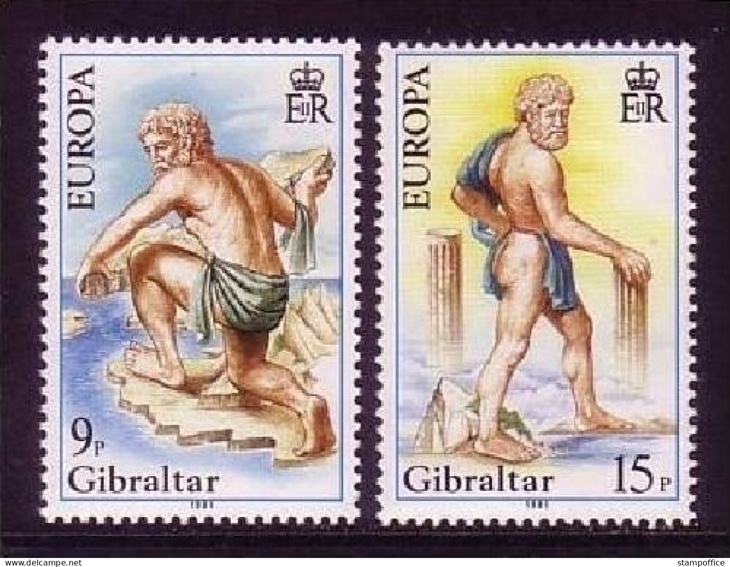 GIBRALTAR MI-NR. 416-417 POSTFRISCH(MINT) EUROPA 1981 FOLKLORE HERAKLES - 1981