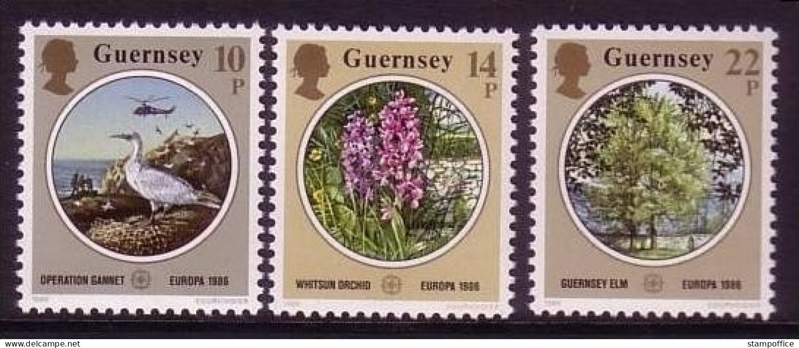 GUERNSEY MI-NR. 358-360 POSTFRISCH(MINT) EUROPA 1986 NATUR- Und UMWELTSCHUTZ ORCHIDEE VOGEL - 1986