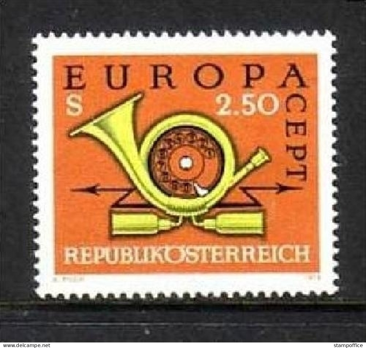 ÖSTERREICH MI-NR. 1416 POSTFRISCH(MINT) EUROPA 1973 POSTHORN - 1973