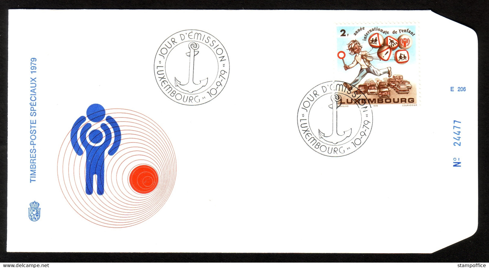 LUXEMBOURG MI-NR. 996 FDC JAHR DES KINDES 1979 - FDC