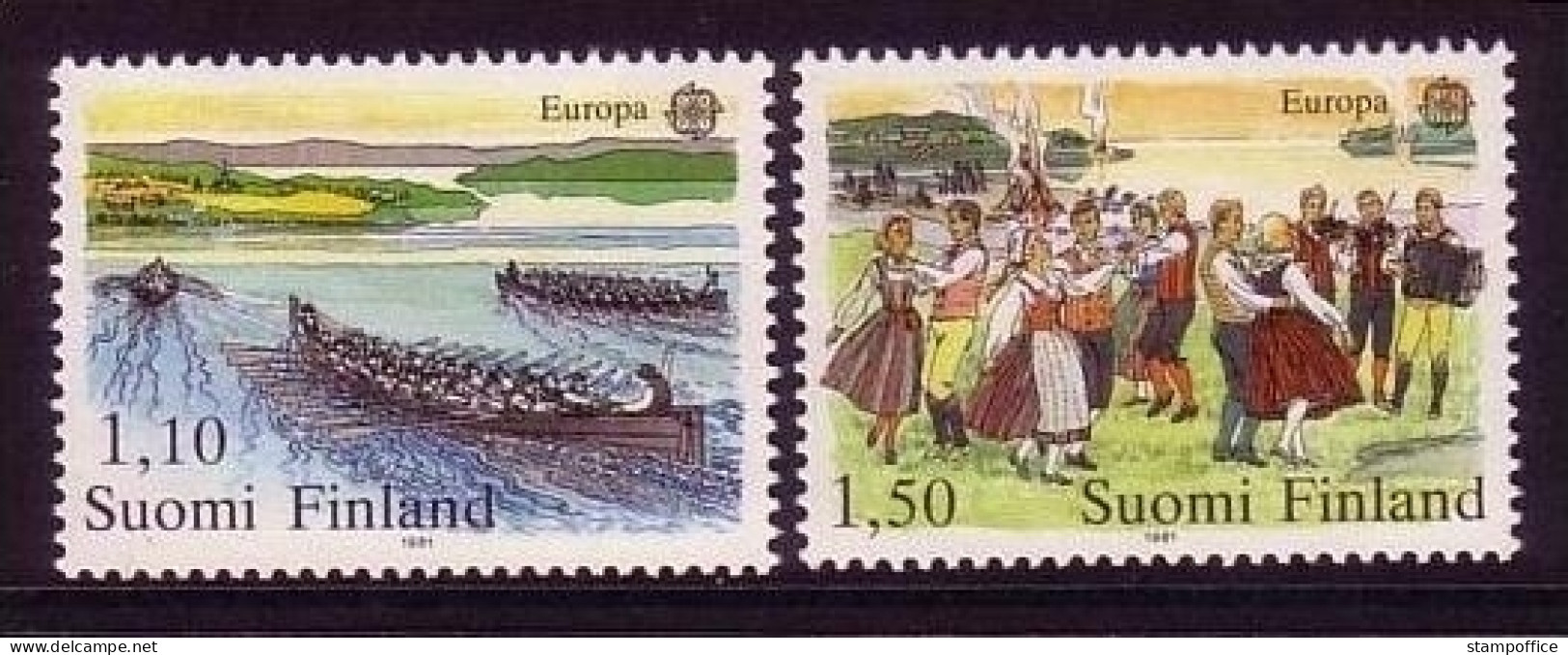 FINNLAND MI-NR. 881-882 POSTFRISCH(MINT) EUROPA 1981 FOLKLORE TANZEN - 1981