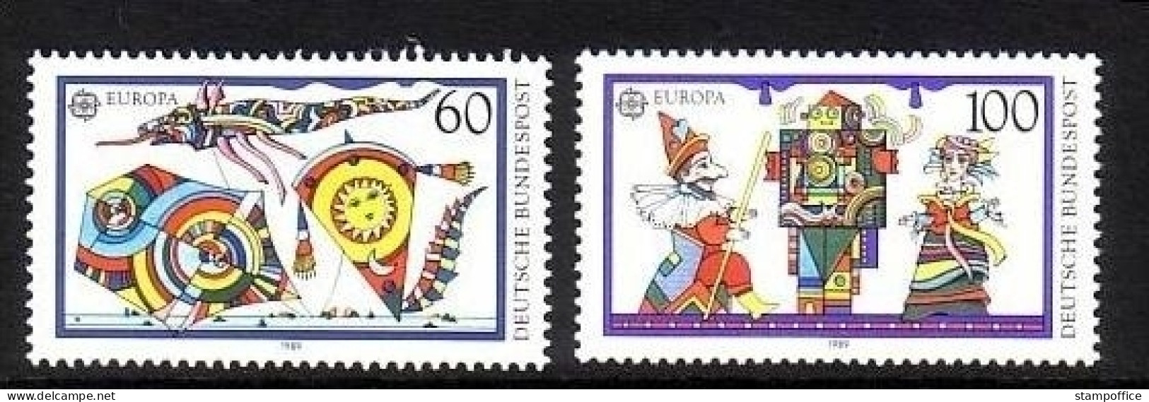 DEUTSCHLAND MI-NR. 1417-1418 POSTFRISCH(MINT) EUROPA 1989 KINDERSPIELE PUPPENTHEATER - 1989