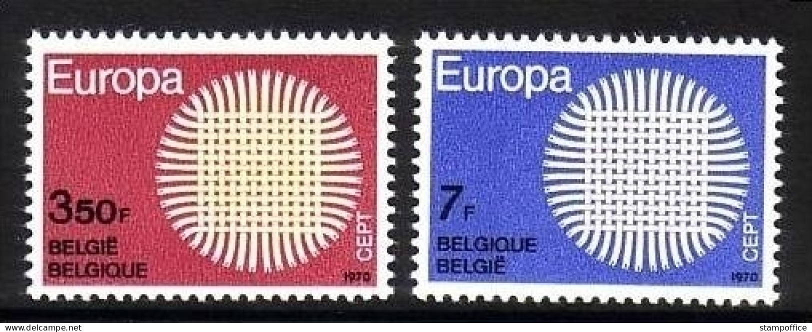 BELGIEN MI-NR. 1587-1588 POSTFRISCH(MINT) EUROPA 1970 SONNENSYMBOL - 1970