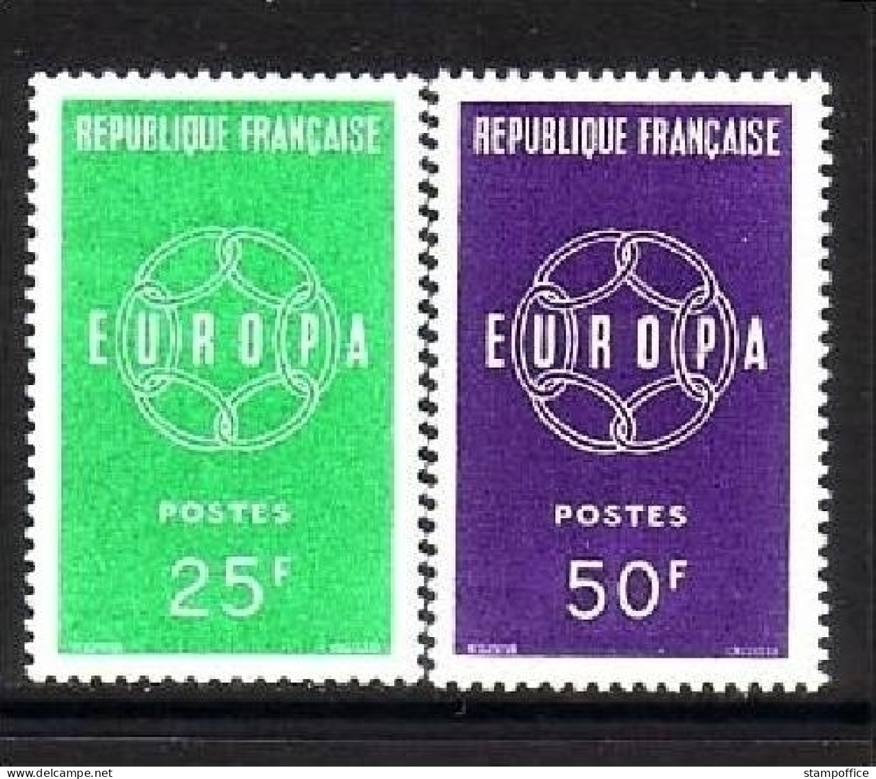 FRANKREICH MI-NR. 1262-1263 POSTFRISCH(MINT) EUROPA 1959 - 1959