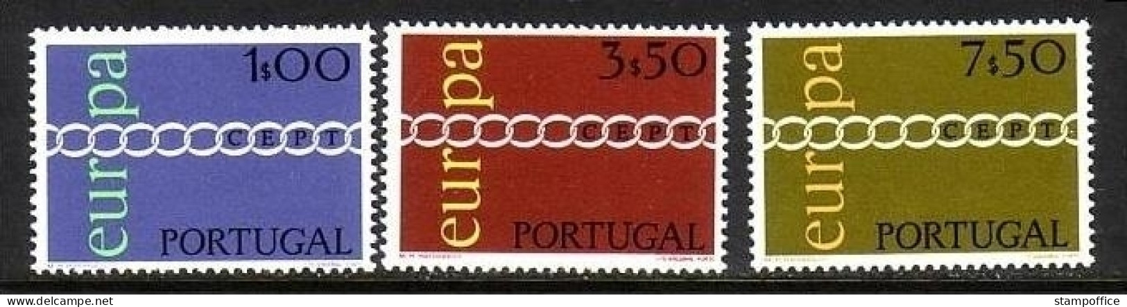 PORTUGAL MI-NR. 1127-1129 POSTFRISCH(MINT) EUROPA 1971 KETTE - 1971