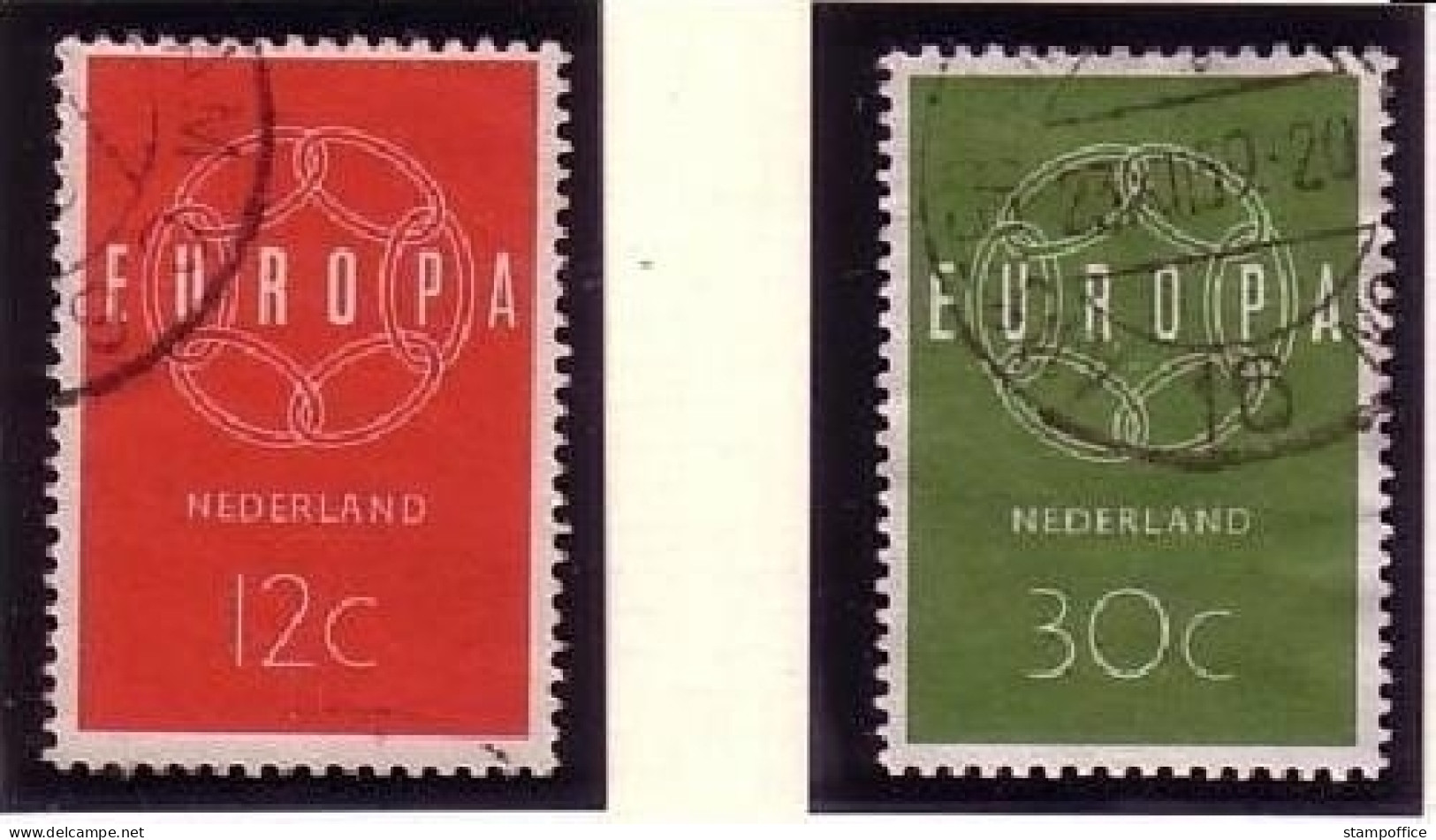 NIEDERLANDE MI-NR. 735-736 O EUROPA 1959 - 1959