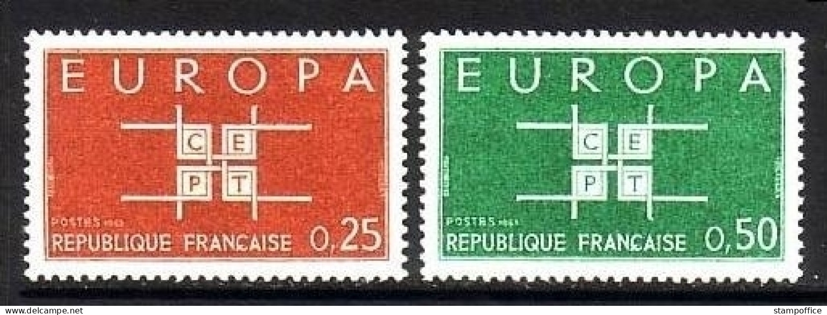 FRANKREICH MI-NR. 1450-1451 POSTFRISCH(MINT) EUROPA 1963 - 1963