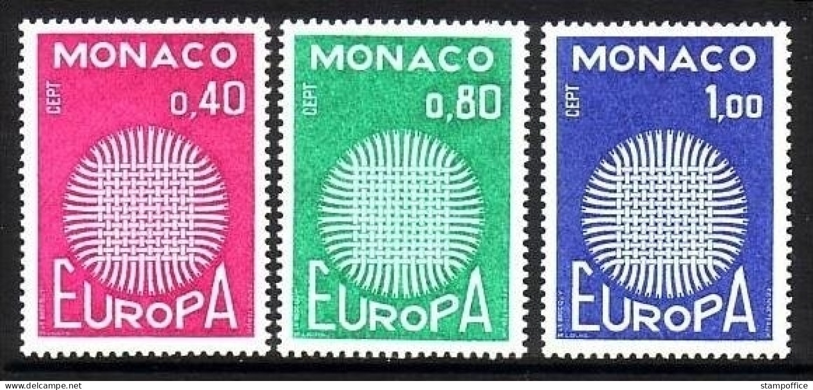 MONACO MI-NR. 977-979 POSTFRISCH EUROPA 1970 SONNENSYMBOL - 1970