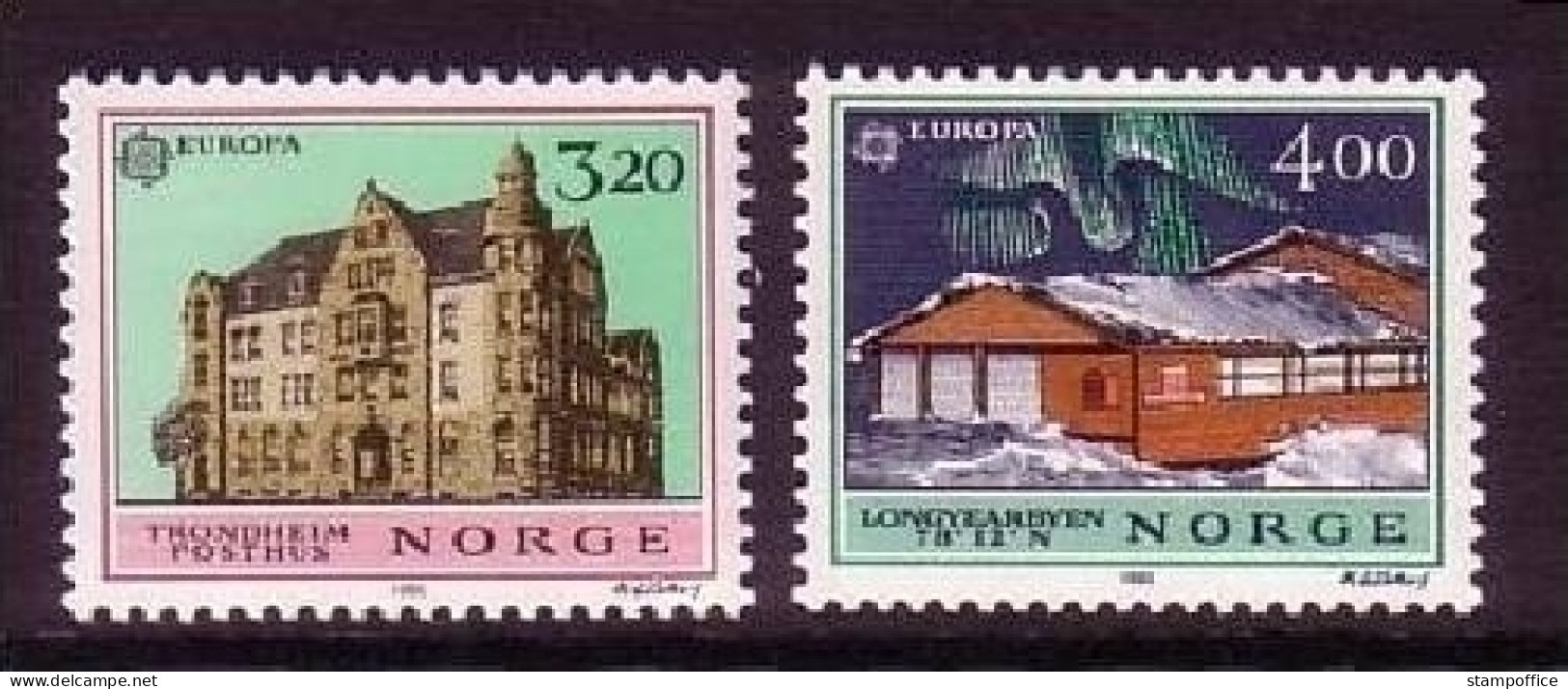 NORWEGEN MI-NR. 1046-1047 POSTFRISCH(MINT) EUROPA 1990 POSTALISCHE EINRICHTUNGEN - Ongebruikt