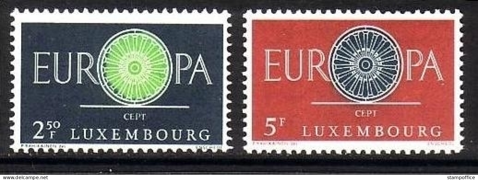 LUXEMBOURG MI-NR. 629-630 POSTFRISCH(MINT) EUROPA 1960 WAGENRAD - 1960