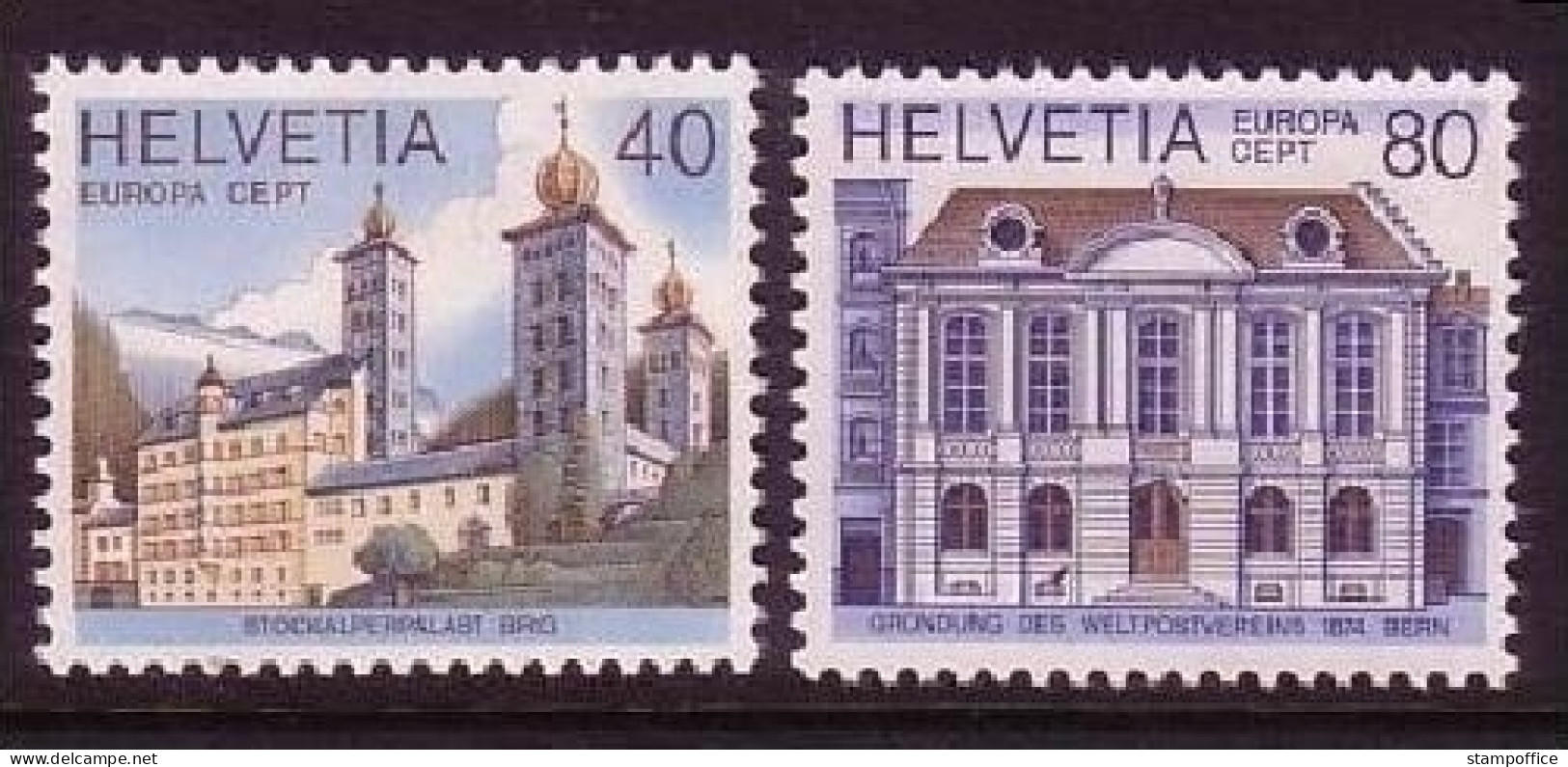 SCHWEIZ MI-NR. 1128-1129 POSTFRISCH(MINT) EUROPA 1978 BAUDENKMÄLER - 1978