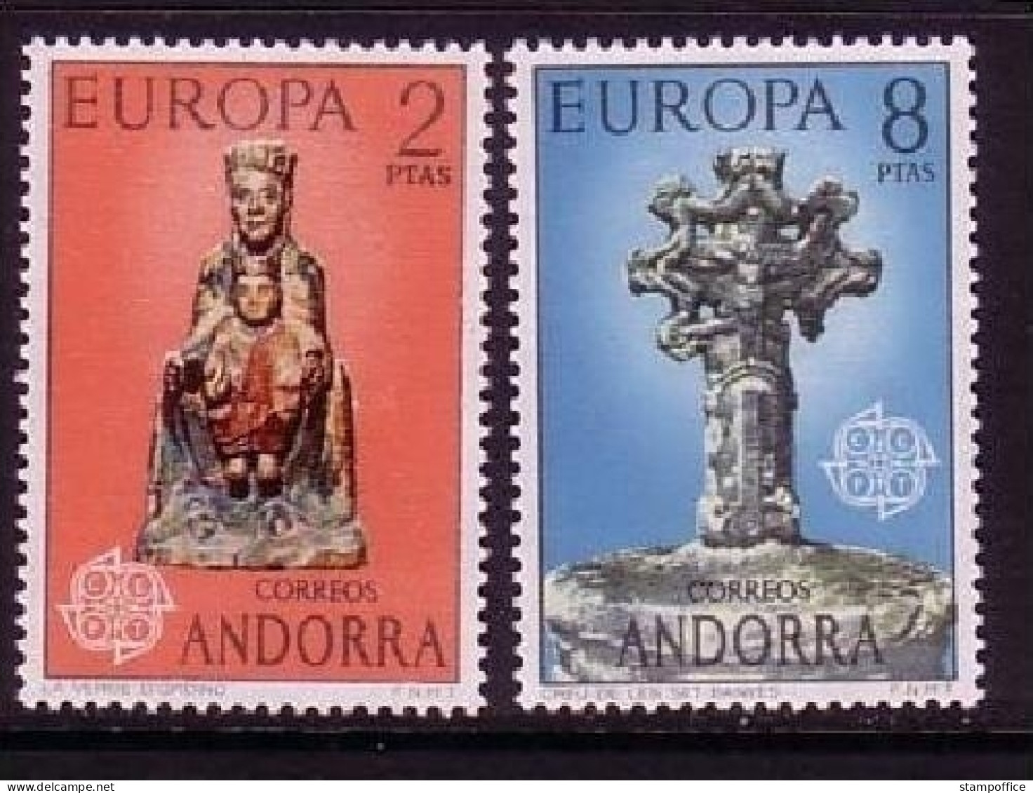 ANDORRA SPANISCH MI-NR. 88-89 POSTFRISCH(MINT) EUROPA 1974 SKULPTUREN - 1974