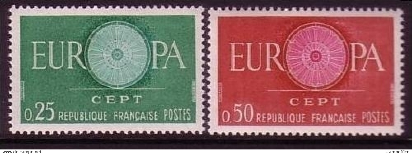 FRANKREICH MI-NR. 1318-1319 POSTFRISCH(MINT) EUROPA 1960 WAGENRAD - 1960