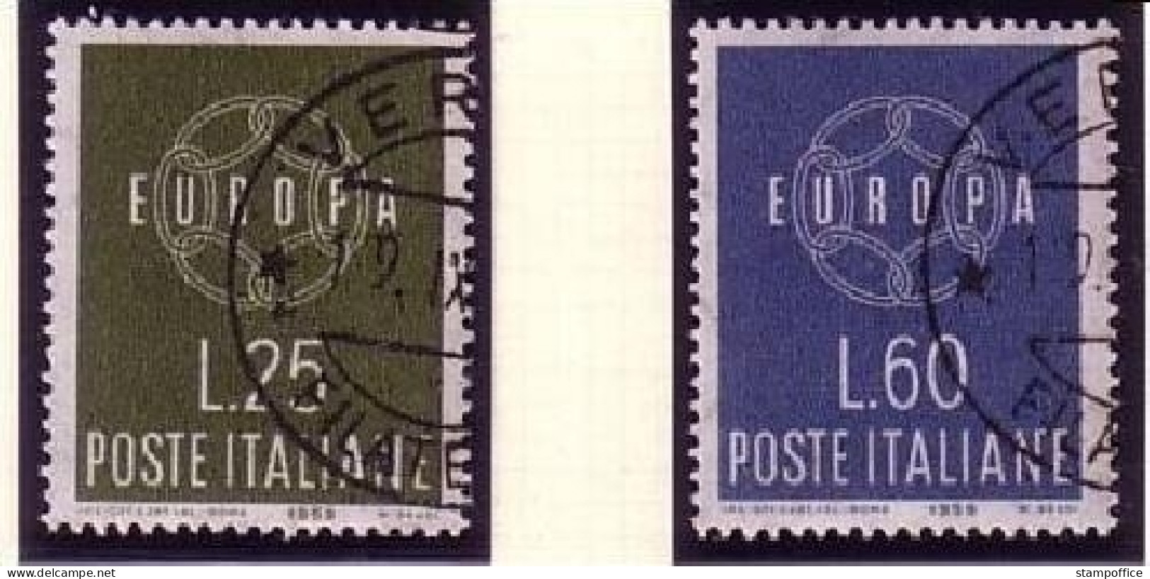 ITALIEN MI-NR. 1056-1057 GESTEMPELT(USED) EUROPA 1959 - 1959