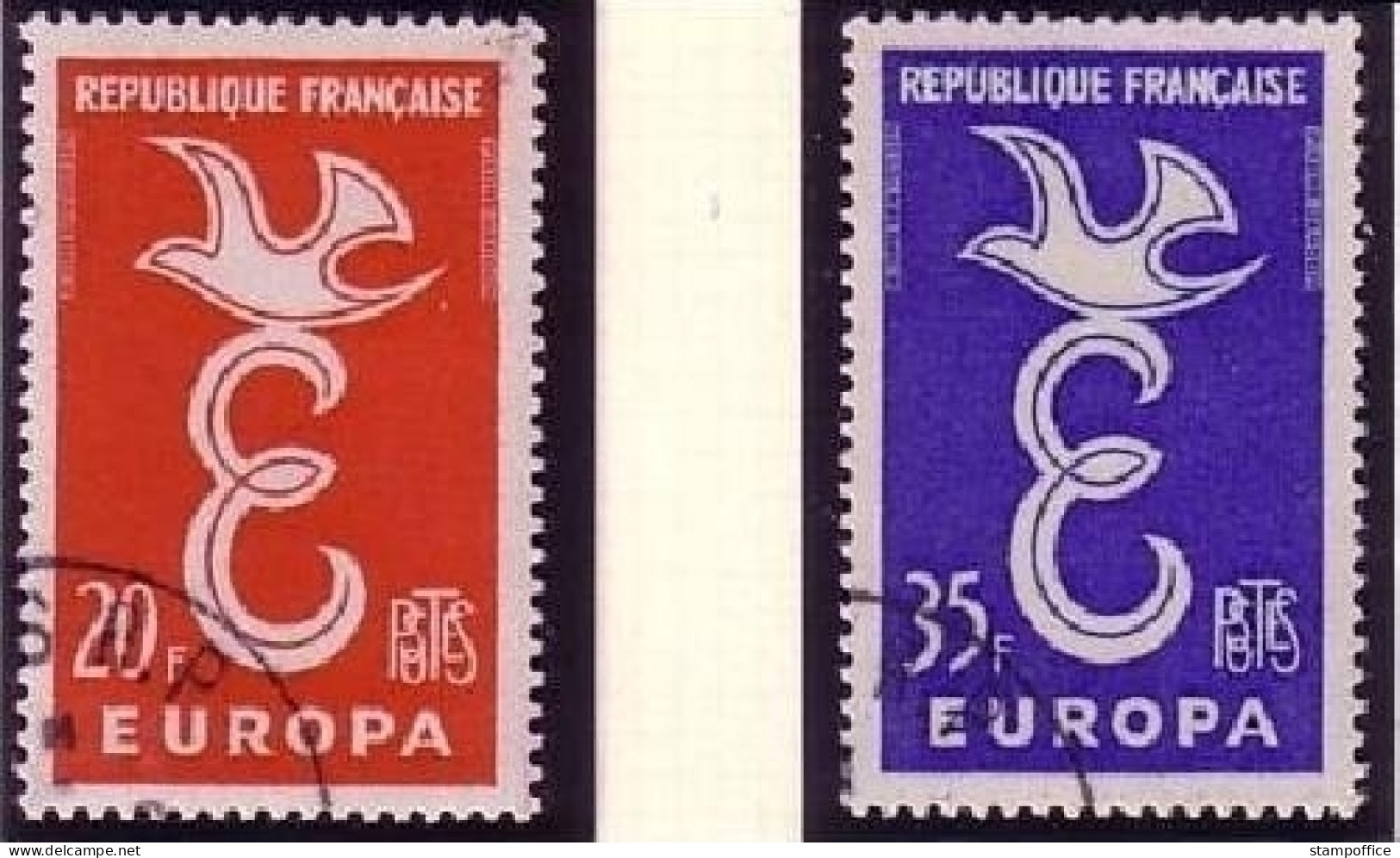 FRANKREICH MI-NR. 1210-1211 O EUROPA 1958 - 1958