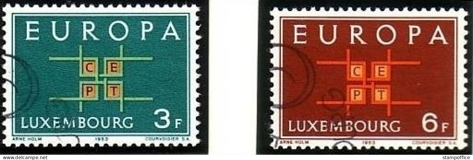 LUXEMBOURG MI-NR. 680-681 GESTEMPELT(USED) EUROPA 1963 - 1963