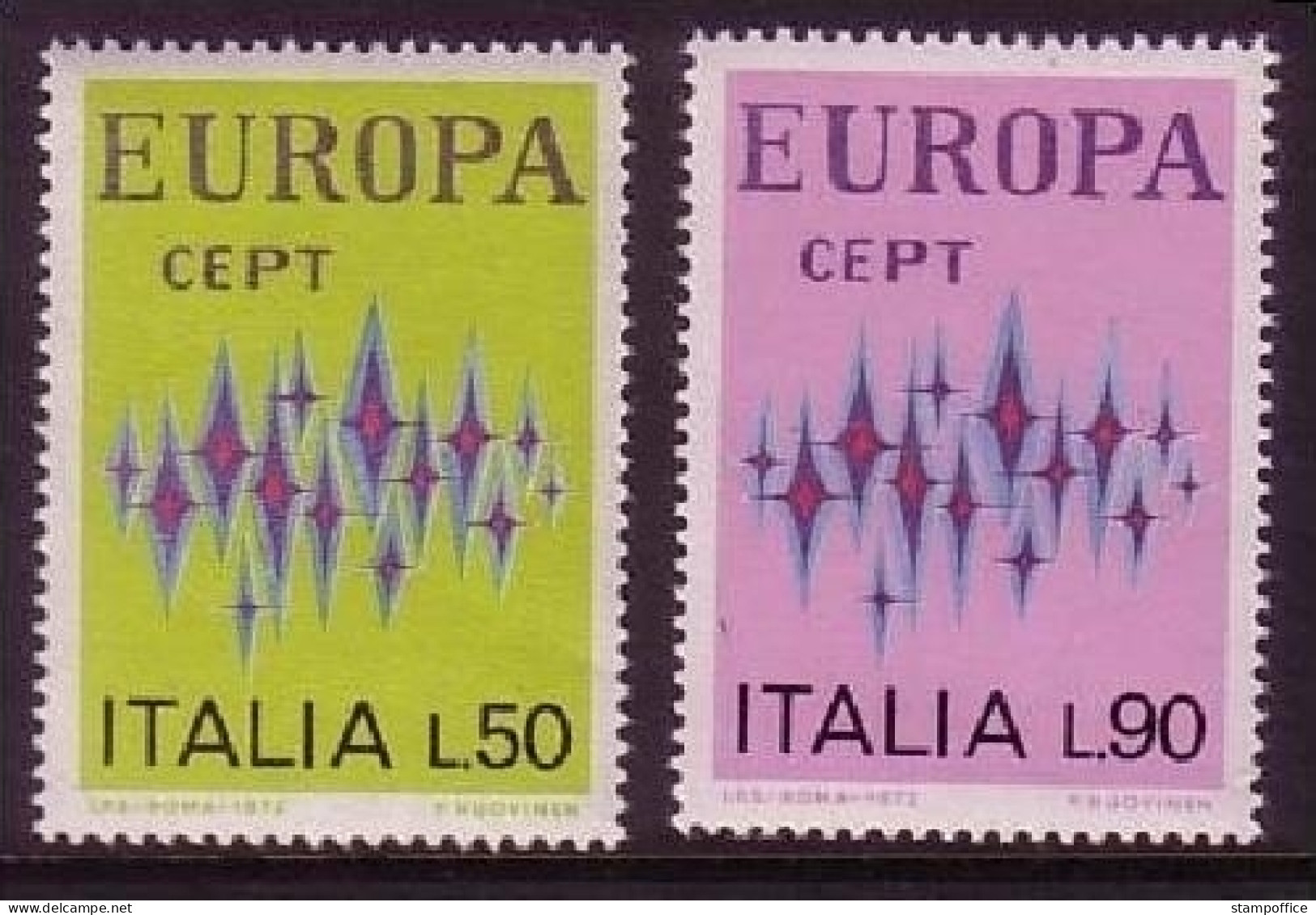 ITALIEN MI-NR. 1364-1365 POSTFRISCH(MINT) EUROPA 1972 - STERNE - 1972