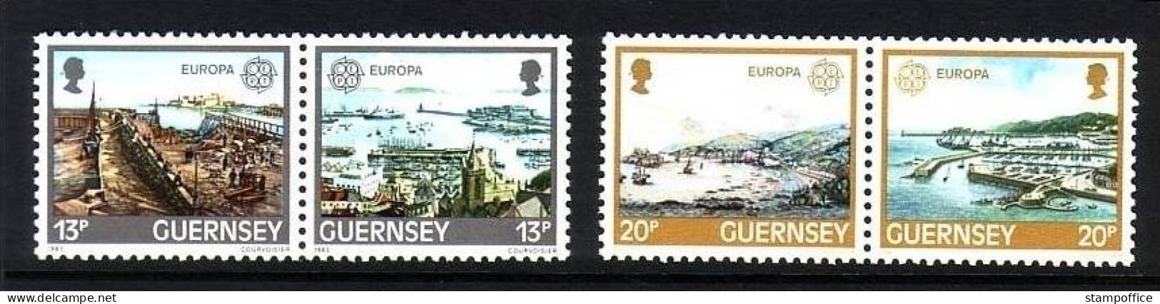 GUERNSEY MI-NR. 265-268 POSTFRISCH(MINT) EUROPA 1983 GROSSE WERKE HAFEN - Schiffahrt