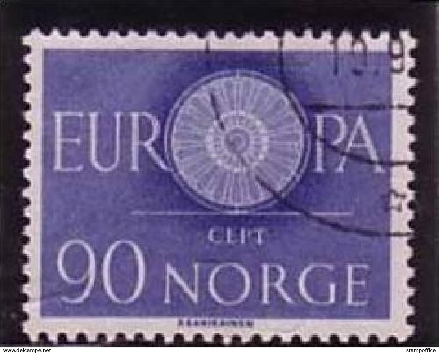 NORWEGEN MI-NR. 449 O EUROPA 1960 - WAGENRAD - 1960